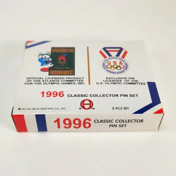 1996 Atlanta Olympics Official Collector 5 pin Set, Mint Condition, unopened